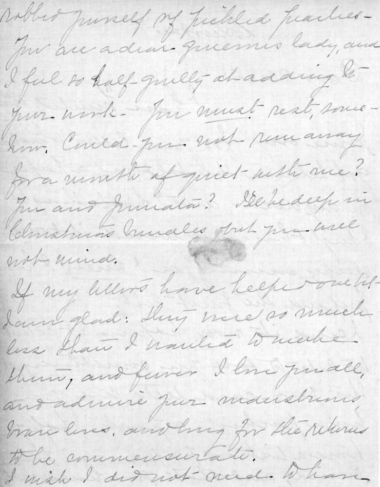 Letter - Juniata Stafford to Mrs W G Voorheis Nov 18 1905