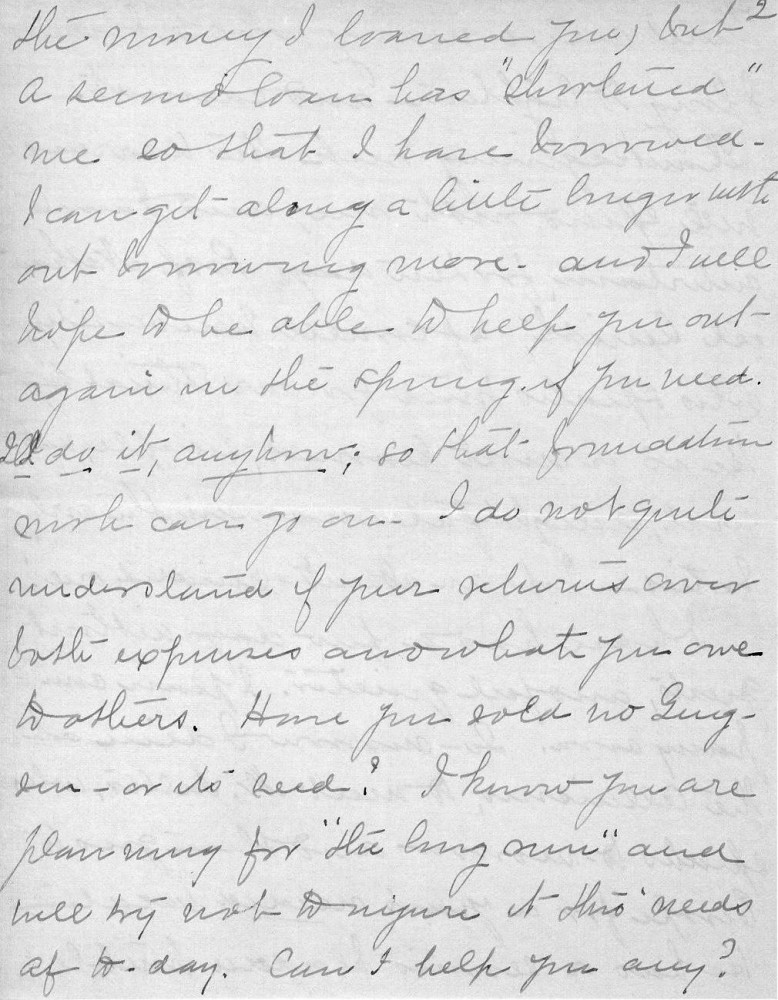Letter - Juniata Stafford to Mrs W G Voorheis Nov 18 1905