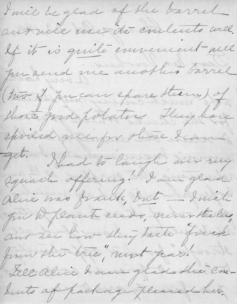 Letter - Juniata Stafford to W G Voorheis Oct 1906