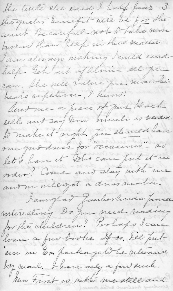 Letter - Juniata Stafford to Mrs W G Voorheis Jan 21 1906