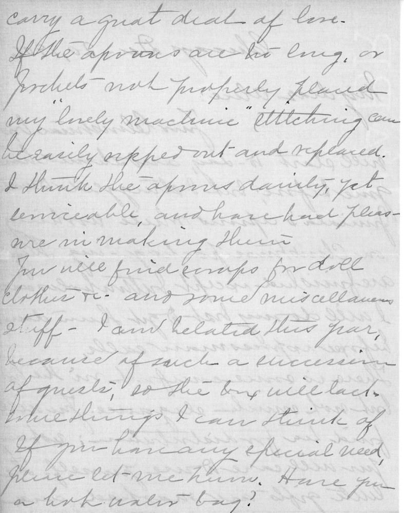 Letter - Juniata Stafford to Mrs W G Voorheis Dec 20 1906