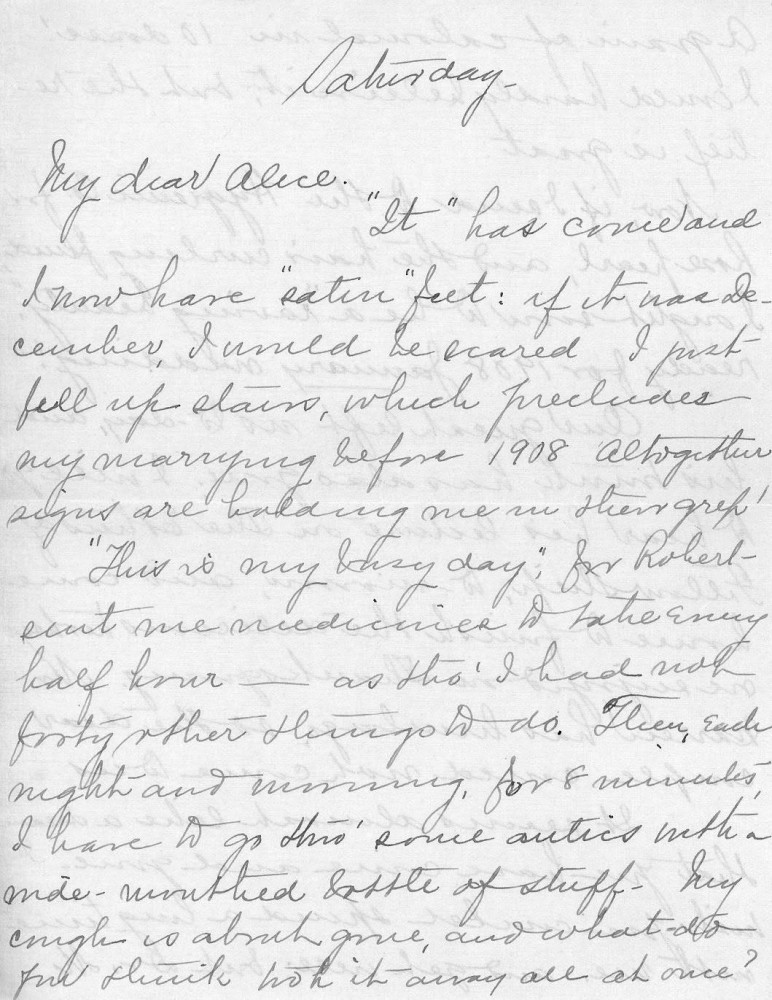 Letter - Juniata Stafford to Alice Voorheis 1907