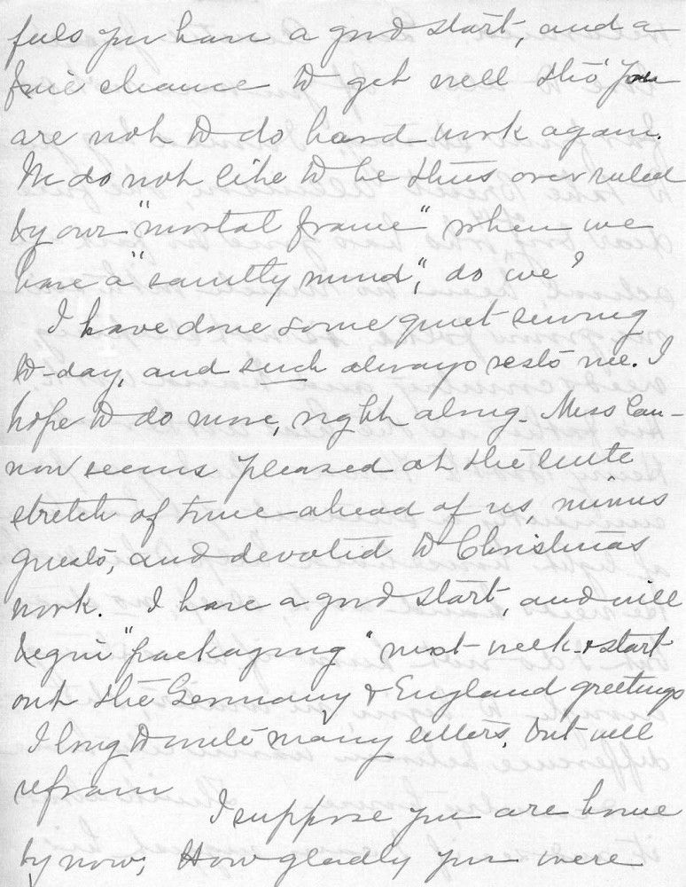 Letter - Juniata Stafford to Alice Voorheis 1907