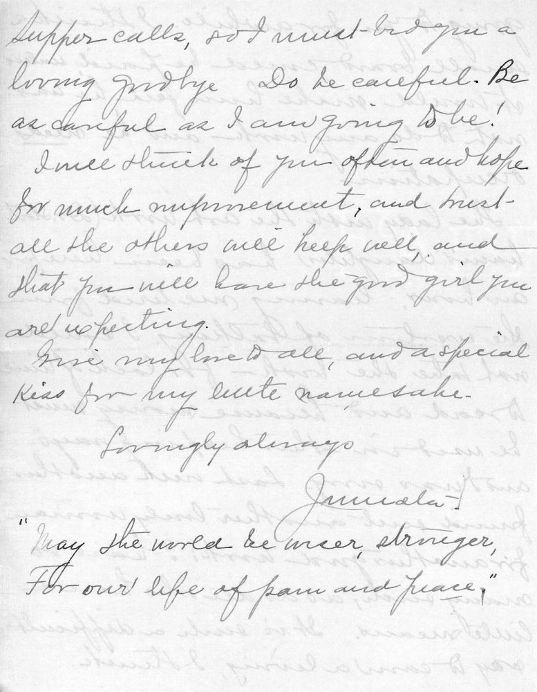 Letter - Juniata Stafford to Alice Voorheis 1907