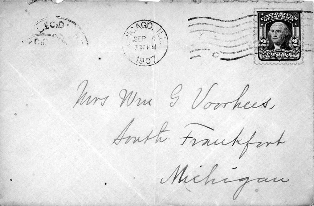 Letter - Juniata Stafford to Mrs W G Voorheis Sep 3 1907