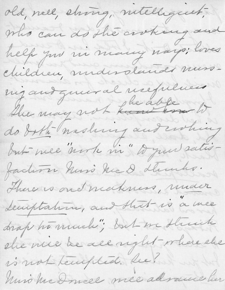 Letter - Juniata Stafford to Mrs W G Voorheis Sep 3 1907