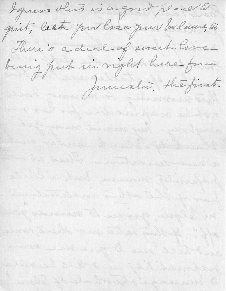 Letter - Juniata Stafford to Mrs W G Voorheis Sep 1907