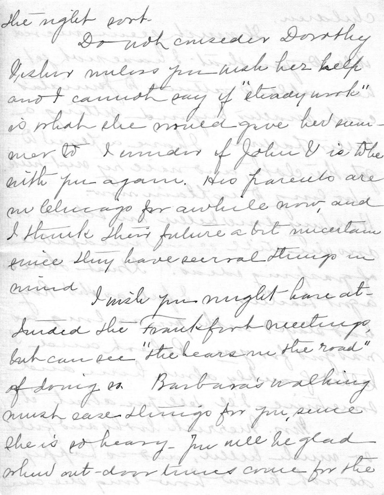 Letter - Juniata Stafford to Mrs W G Voorheis Apr 1 1908
