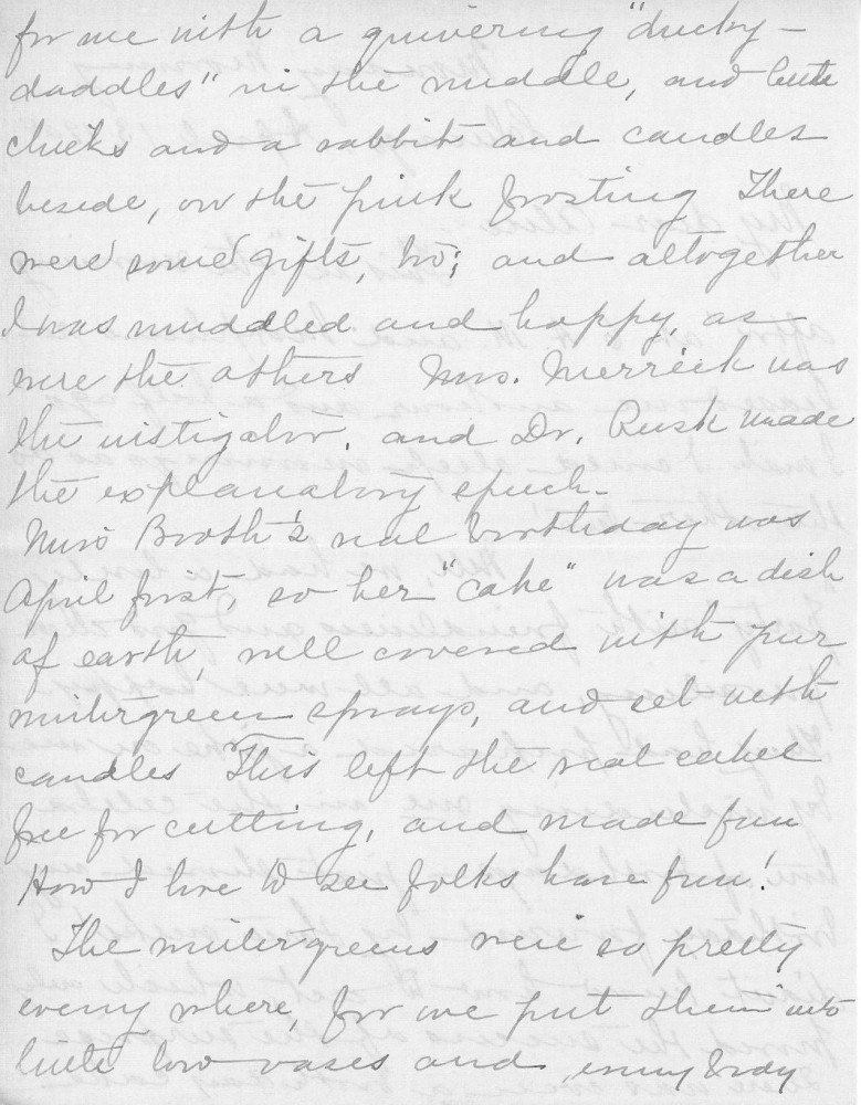 Letter - Juniata Stafford to Mrs W G Voorheis Apr 13 1908