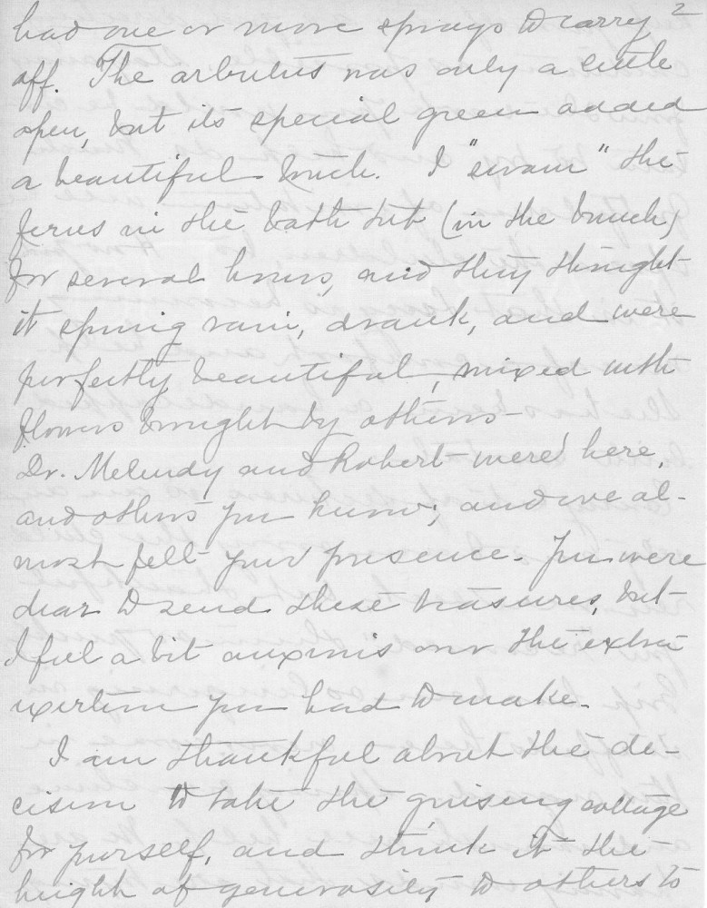Letter - Juniata Stafford to Mrs W G Voorheis Apr 13 1908
