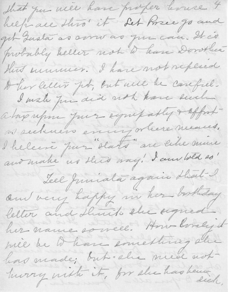 Letter - Juniata Stafford to Mrs W G Voorheis Apr 13 1908