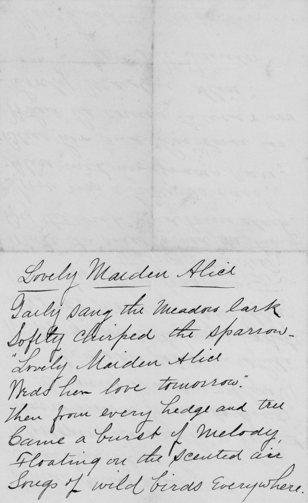 Letter - Mrs C H Taintor to Mrs W G Voorheis Mar 1902
