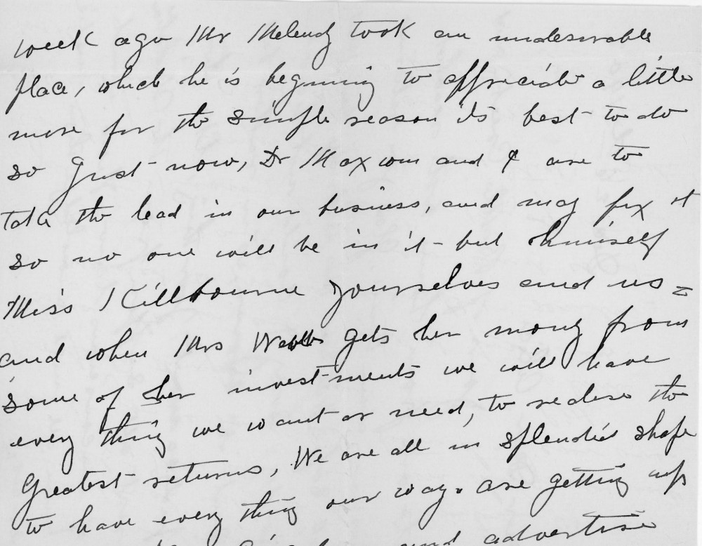 Letter - To Alice Voorheis Dec 26 1902