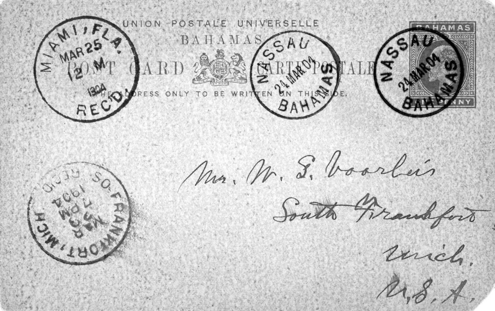 Letter - W E to W G Voorheis Mar 23 1904