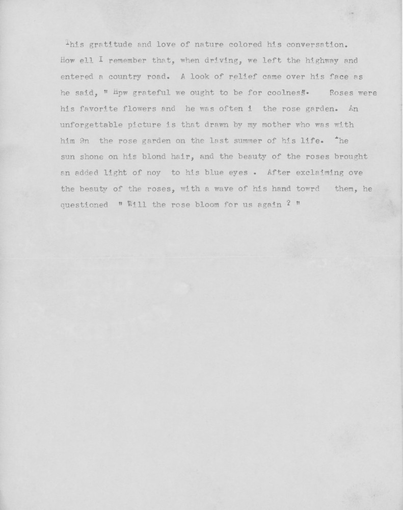 Document - Prose: about Edward H Norburn 1916