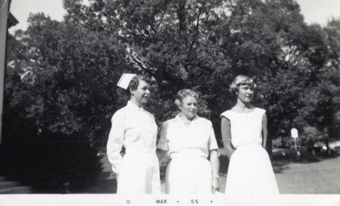 (L to R) Eleanor, Juniata, Mary Ingram
Print dated Mar 1955. Maybe from 1954.