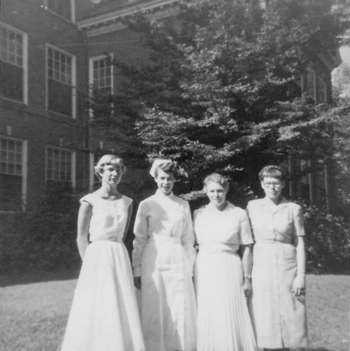 (L to R) Mary, Eleanor, Juniata Voorheis, Alice Simpson Ingram