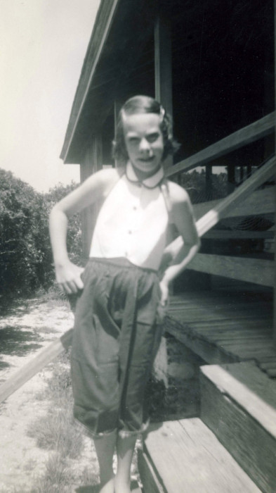 Anne Norburn at Pawleys Island, SC Jun 1953