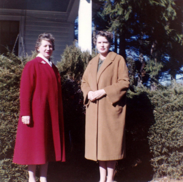 (L to R) Lois and Helen Johnson Feb 1959