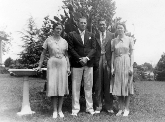 Johnson Family. (L to R) Lois, Vaughn, Albert, Helen 1930s