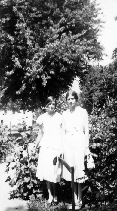 (L to R) Rema Young Huffman?, Helen S Johnsons