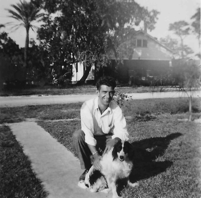 Roy J Gumbinger and dog Beauty