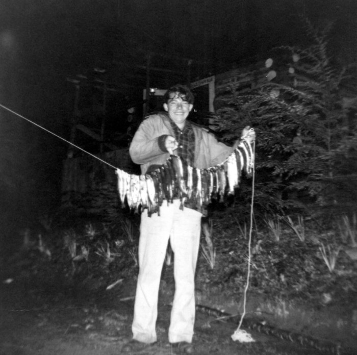 Jack Ingram at Ralph Nelsons cabin Ball Gap Rd