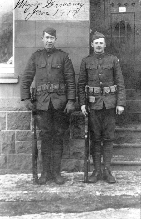 (On Left) Horace G Ingram in Mayern Germany 1919