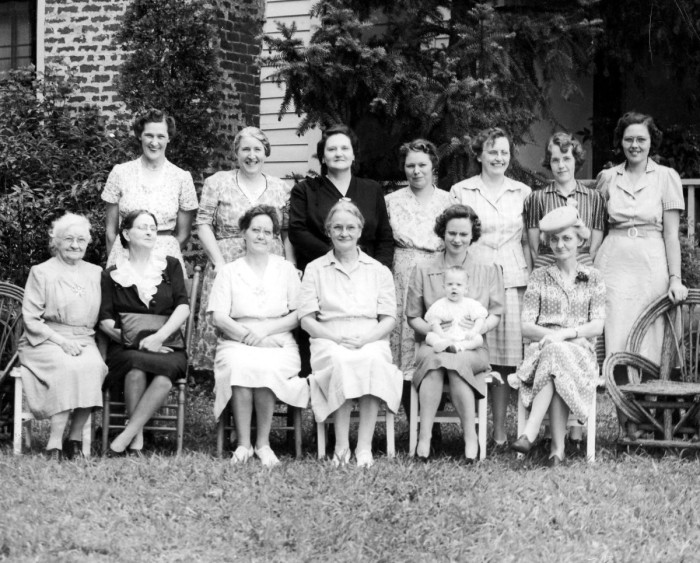 Juniata Voorheis (Ingram) 4th from left back row.
Alice I Mottinger (Voorheis) left front row.