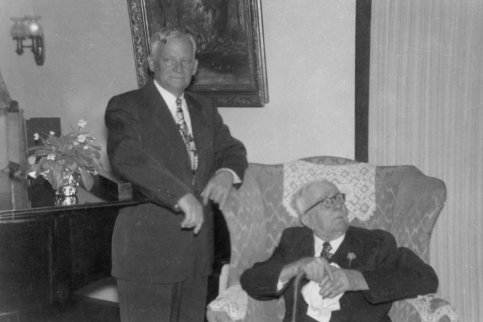 Charles S Norburn on left