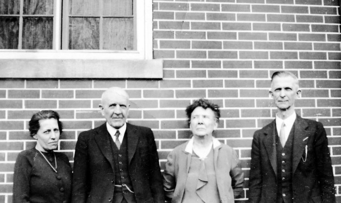 (L to R) Kathleen Craig (Strickland), James Strickland, Mary Strickland (Tarpenning), unkn
1937